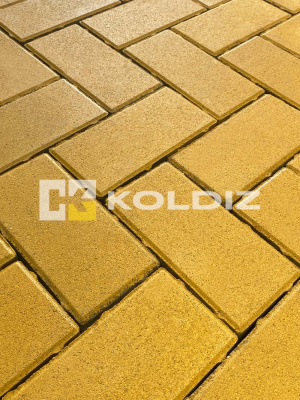 Брусчатка Колдиз Прямоугольник 200х100х80 Желтая