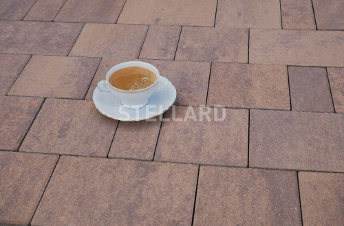 Тротуарная плитка Stellard Новый город Колор микс Мокко 40